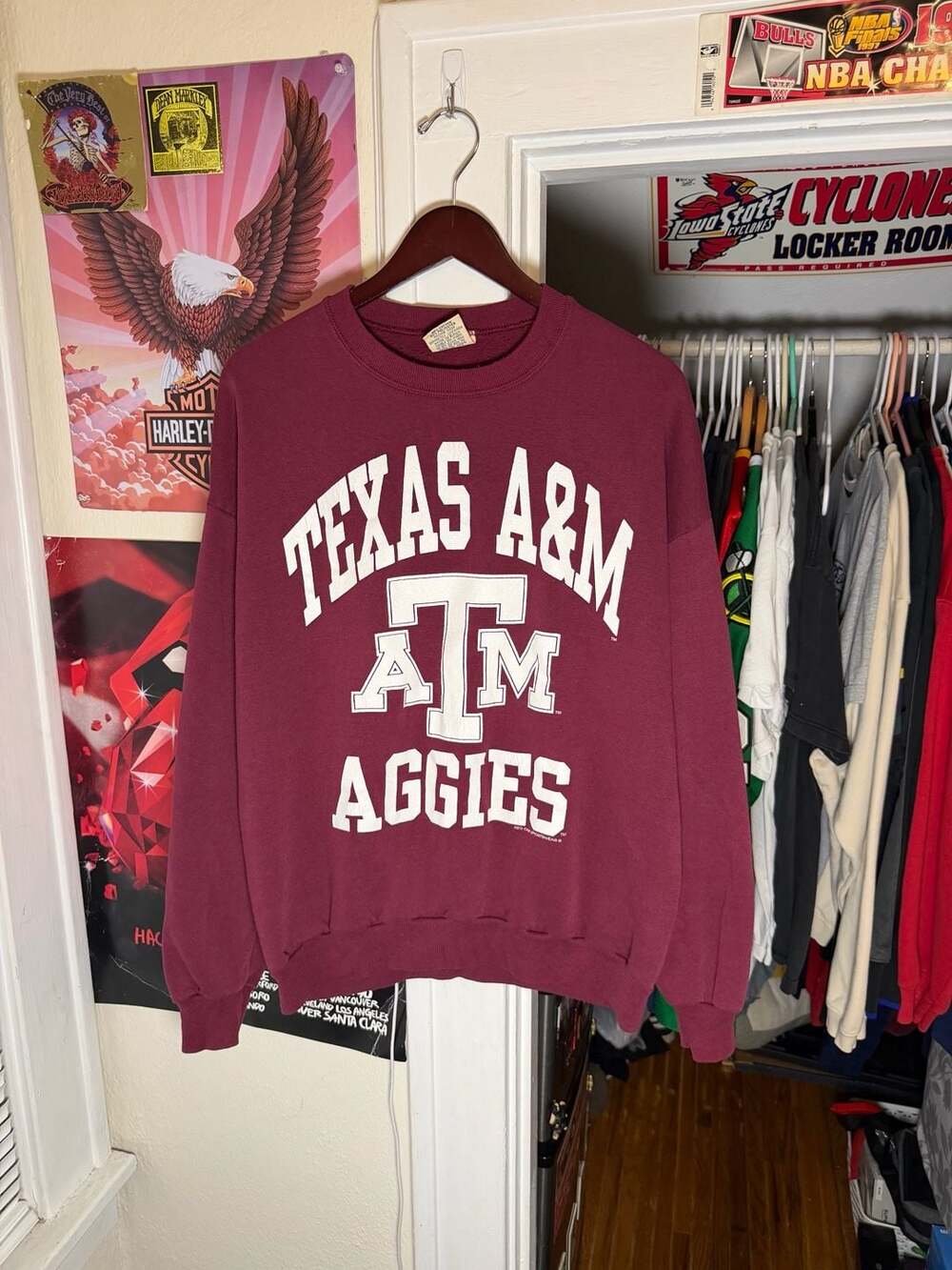 Vintage 90s Texas A&M Aggies College Crewneck Sweatshirt Size XL